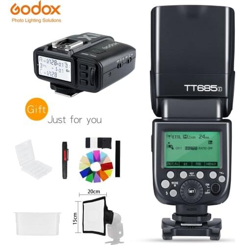 In Stock Godox TT685F + X1T-F Trigger 2.4G HSS 1/8000s TTL II GN60 Camera Flash Speedlite for Fujifilm + 5 Gift Kit