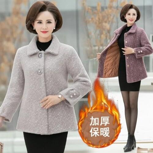 Lmitated Mink Velvet Jacket Women Short 2021 Korean Version Of Thick Gold Mink Small Jacket Female Thin Woolen Coat Commute WD57