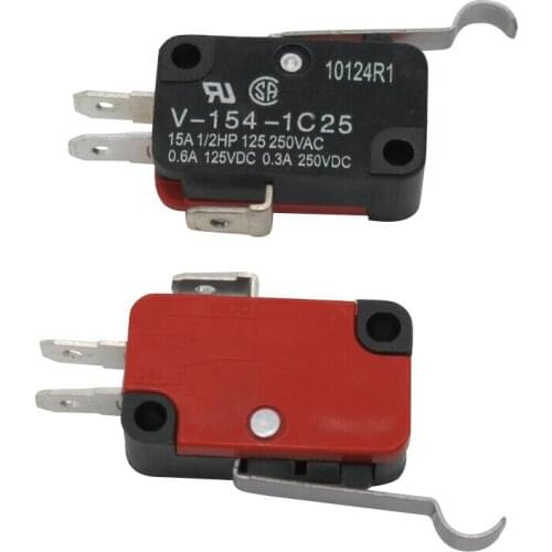 10 Pcs V-154-1C25 Momentary Limit Micro Switch SPDT Snap Action Switch