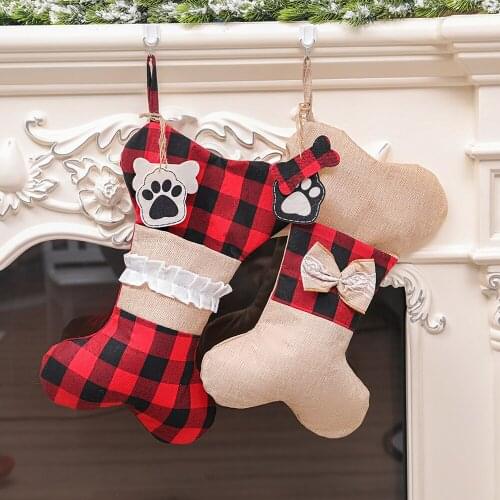 2020 Christmas charms plaid bone cotton comfortable home accessories