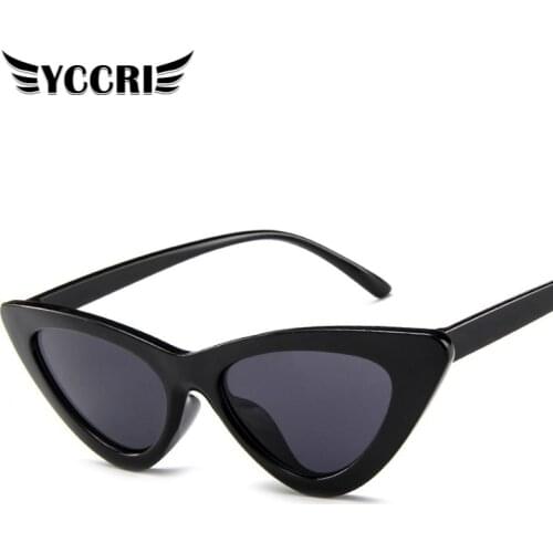 New Fashion Unique Cute Retro Cat Eye Sunglasses Women Vintage Brand Designer Cateye Sun Glasses for Female Ladies Outdoor Sexy