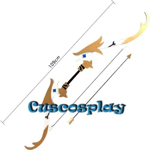 Anime Genshin Impact Venti Cosplay Bow and Arrow Props Equipment Weapon Model for Halloween Carnival Party Custom Hand Made prop