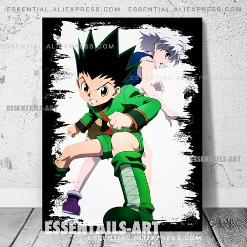 Killua Gon HxH Hunter x Hunter Anime Anime Poster Canvas Wall Art Painting Decor Pictures Bedroom Home Decoration Prints