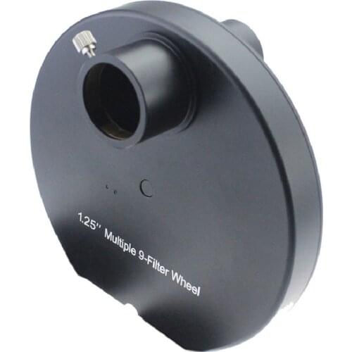 Agnicy Astronomical Telescope 1.25 Inch Multiple 9-Filter Wheel Filter Accessories 9-piece
