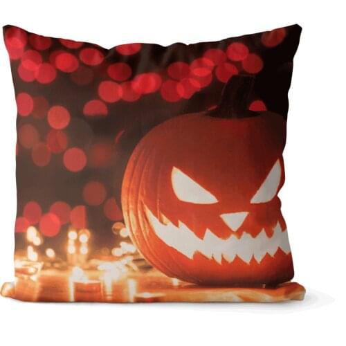 Halloween Velvet, Cotton Canvas square pillow cover cushion cover, used for sofa living room office party car