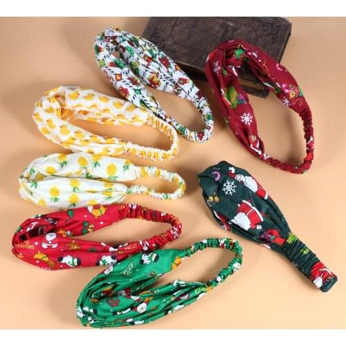 Bohemian Christmas Gift Women Avocado Print Bandanas HairBands Turban Headwear Head Wrap Women Hair Accessories