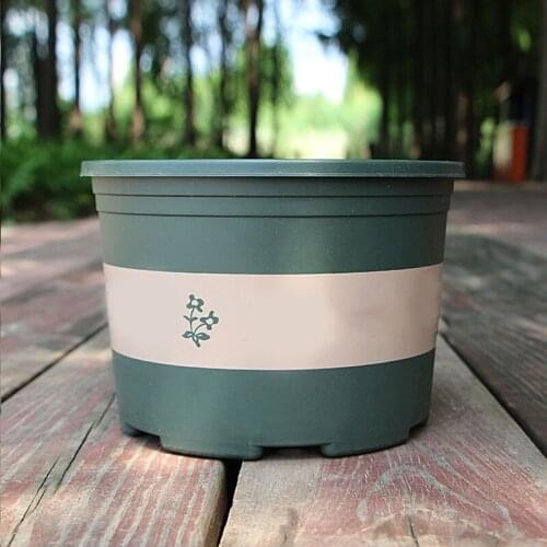 Large Round Short Flower Pot Control Root Rose Pot Planting Seedling Thickening Plastic Flower Pot or Tray A1