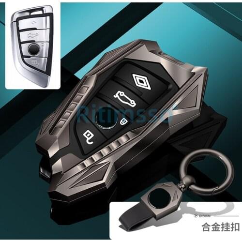 Zinc Alloy+silicone Car Key Case Cover for BMW 520 525 F11 F30 F31 F10 F18 F48 118i 320i 1 2 3 4 5 7 Series X3 X4 X5 X6 M3 M4 M5