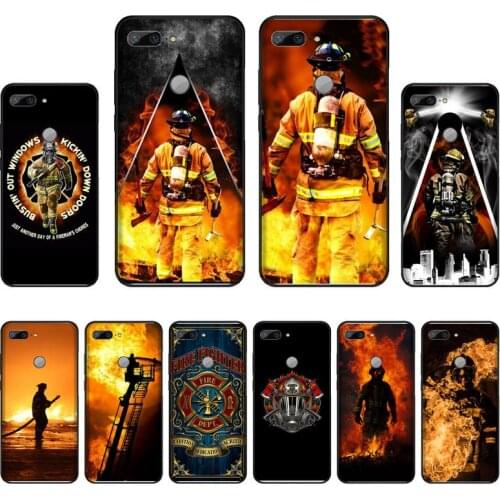 Firefighter Heroes Fireman Soft Phone Case Cover For Huawei Honor view 7a5.45inch 7c5.7inch 8x 8a 8c 9 9x 10 20 10i 20i lite pro