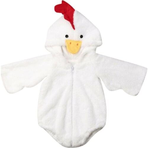 Citgeett Winter Newborn Infant Baby Girls Boys Warm Fuzzy Chick Romper Jumpsuit Outfits Autumn Cute Outfit