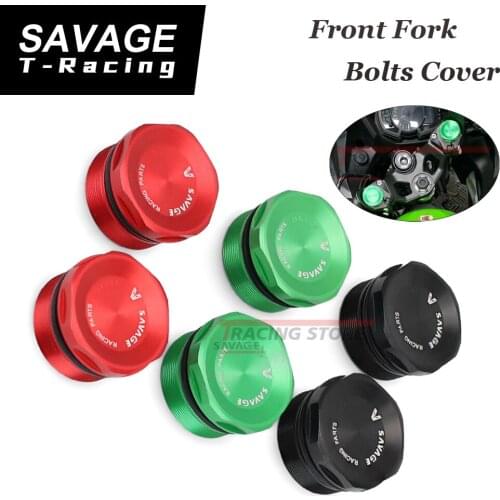For KAWASAKI NINJA 400 650 R Z400 Z650 Z750S ER-6N/F KLR 650 VULCAN S650 W800 06-21 Motorcycle Accessories Front Fork Bolts Cap