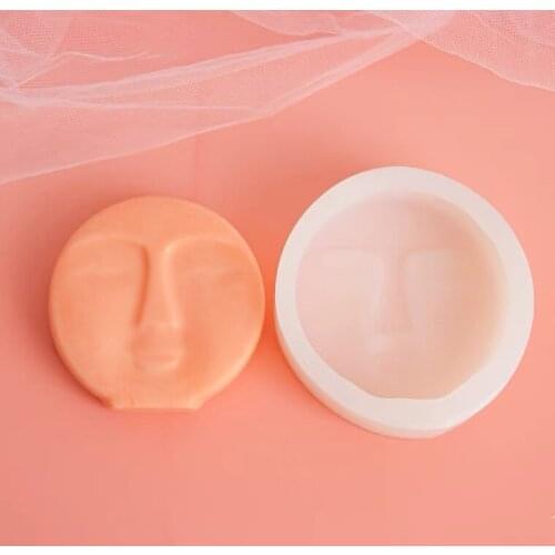 Human Face Candle Silicone Mold Candle Making Candle Mold DIY Handmade Ornaments Soap Plaster Candle Jewelry Handicrafts Mould