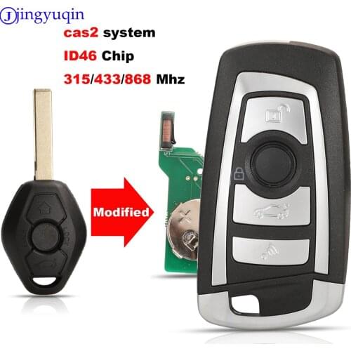Jingyuqin Modified Car Remote Control 315/433/868Mhz With pcf7953 ID46 Chip For BMW CAS2 1 3 5 6 Series E93 E60 Z4 X5 X3 HU92