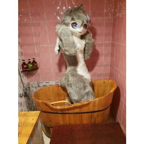 Unisex Husky Dog wolf fox Fursuit Mascot Costume Cosplay Party Dress Furry Outfits Advertising Carnival Adults Gifts