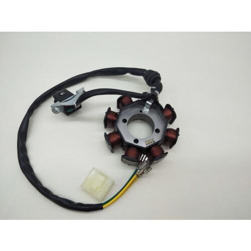 A632 8 Pole Coil AC Ignition Magneto Stator for CG125 Full- Wave Direct Current 4 Wire Quad Dirt Bike ATV Go Kart