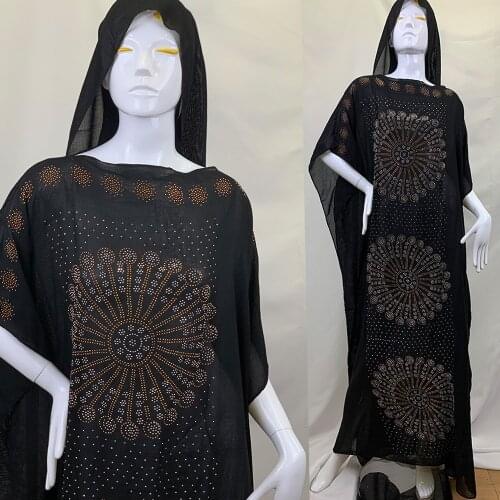 Fashion Chiffon Kaftan Abaya African Women Dresses Short Sleeve Loose Maxi Dashiki Long Diamond turkey Big Size Clothing