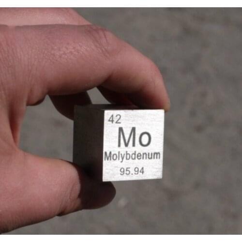 Molybdenum Metal 1 Inch 25.4mm Density Cube 99.95% Pure for Element Collection