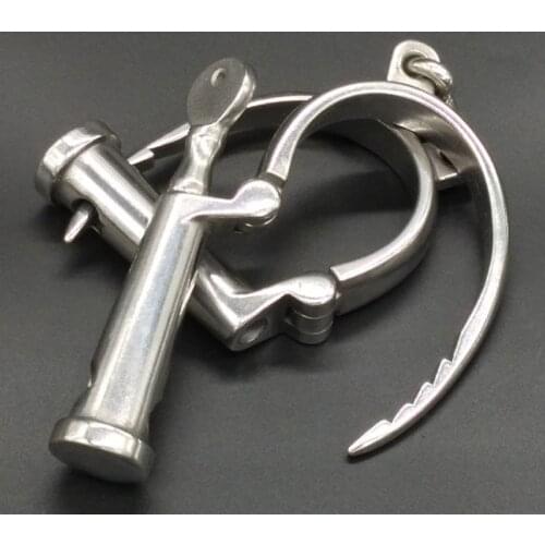 Stainless Steel Handcuffs Wrist Cuff Chain Bondage Hand Cuffs Slave Manacle Restraints Fetish Sex Toys For Women Men