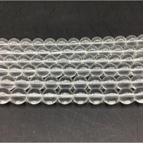 Natural White Moon Stone Beads Transparent Crystal Round Loose Beads 4/ 6/ 8/10/12/14 MM for Jewelry Making DIY Bracelet