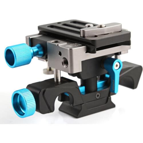 FOTGA DP500III Quick Release Mount Baseplate for 15mm Rod Rail DSLR Camera Support Rig