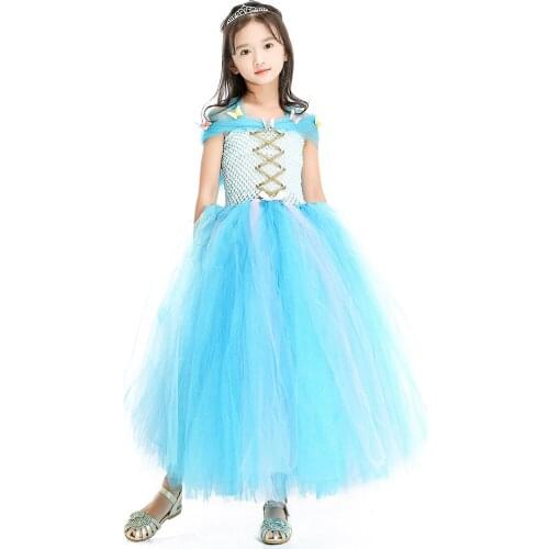 Girl Tutu Dress Girls Princess Summer Ball Gown Birthday Party Dresses Kids Girls Halloween Girl Clothes