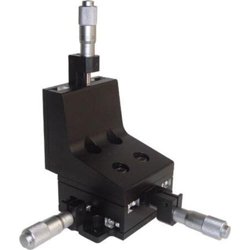 PT-XZ13 high-precision manual whole translation stage, table size 61.5*61.5mmX, Y, Z three-axis adjustment