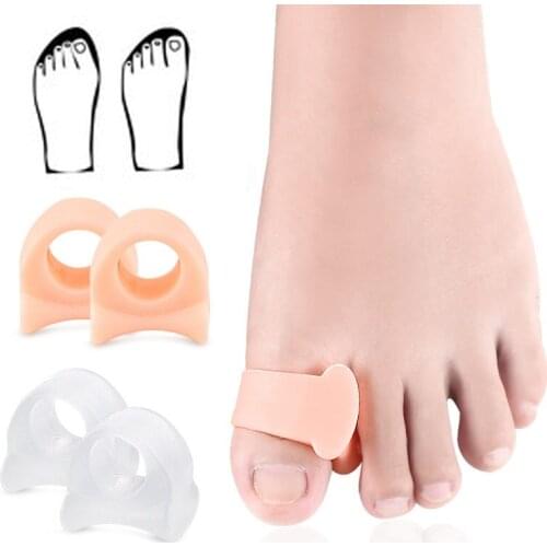 2pcs Toe Separator Insoles Ring Separation Hallux Valgus Correction Pad Foot Care Orthopedic Foot Toe Hallux Valgus Correct