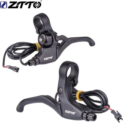 ZTTO E Bike EMTB Brake Lever Electric Bicycle Hall Sensor Power Off Brake Disc Brake Handle Aluminum Alloy Lever Handlebar 1Pair