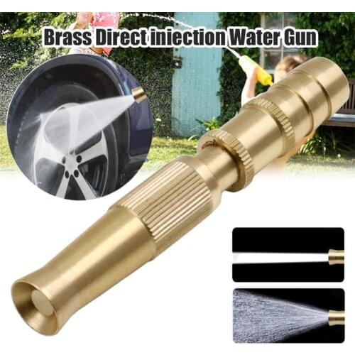 Gardening Irrigation Spray Gun Brass Misting Spray Nozzle Garden Hose Sprinkler System Car Wash Lawn Watering Brass Hose Nozzle