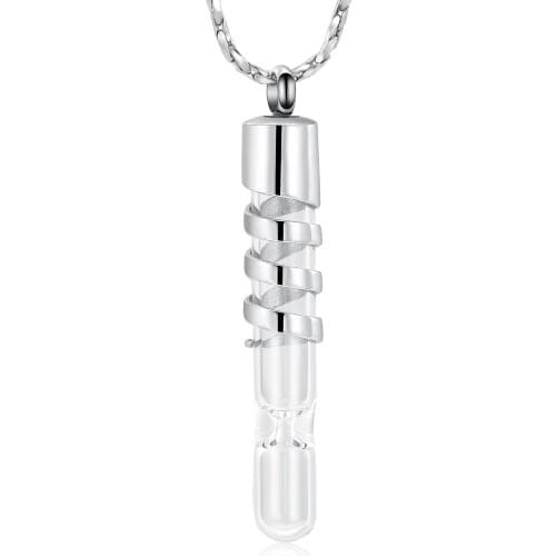 Memory Hourglass Glass Cremation Jewelry Urn Necklace for Ashes for Women Men Urn Jewelry Cremation Jewelry Keepsake Memorial