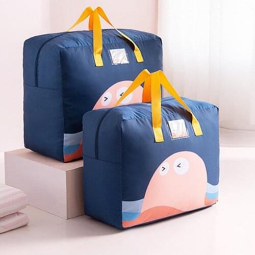 Storage Bag Dual Zipper Dust-proof Oxford Cloth Clothes Quilt Storage Bag Blanket Closet Sweater Organizer Bag Supplies