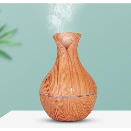 Air Humidifier Wood Grain Home USB Mini Mist Maker Humidifier Aromatherapy LED Night Light Ultrasonic Diffuser Mist Maker