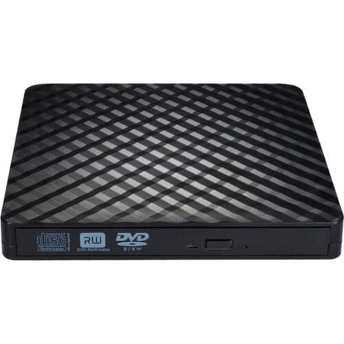 External DVD Drive USB 3.0, Portable CD DVD /-RW Optical Drive Burner Writer for Windows 10/8 / 7 Laptop Desktop(Black)