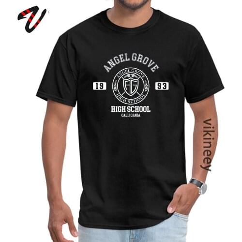 Angel Grove High T-shirts Printed Short Minsk Dominant O Neck 100% Spacex Tops Shirts Tops T Shirt for Men NEW YEAR DAY