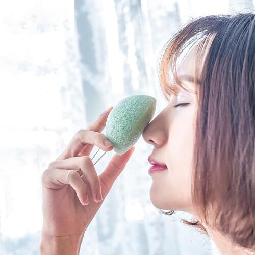 1pc Konjac Washing Face Sponge Soft Natural Face Cleaning Puff Exfoliating Makeup Remover Cleaner Cosmetics Makeup Tool
