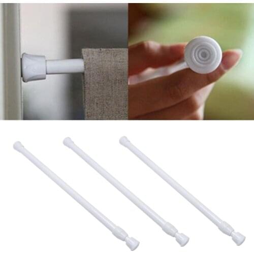 1PCs Extendable Bathroom Hanging Shower Curtain Rods Adjustable Telescopic Pole Rod Hanger for Curtain Bathroom Towel Bars