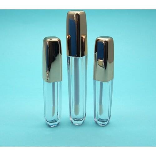 10/30/50pcs 3ml 5ml DIY Lip Balm Tube Container With Gold Cap Empty Lipstick Bottle Lipgloss Tube Cosmetic Sample Container