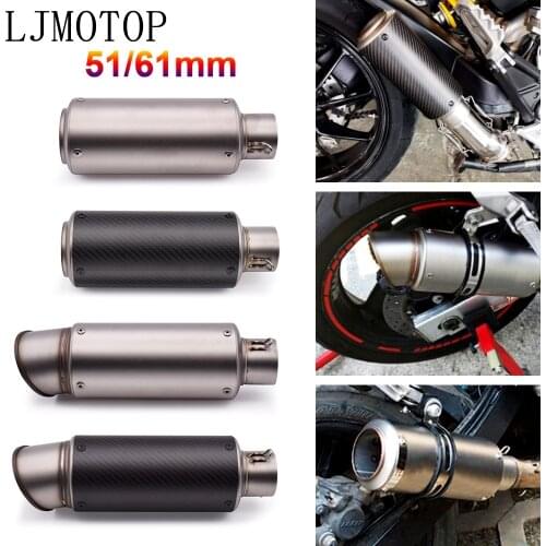 51mm 61mm motorcycle with DB killer exhaust pipe Exhaust Pipe Muffler For BMW C600 Sport C650 Sport C650GT C400GT F650GS F700GS