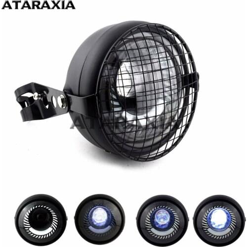 6.5 Inch Retrofit Retro Universal LED Headlights Swirling White Light Far and Near Light Headlights Mount Motorcycle Head Light