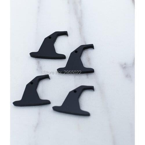 Laser cut acrylic black witches hat ear rings,Keychain Blanks,Laser Cut key chains