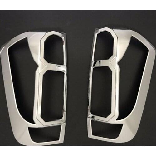 ABS car chrome strips for nissan navara np300 accessories rear lamp cover trim for nissan navara 2015 2016 2017 auto plate parts