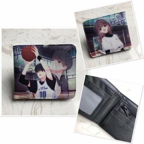 Anime Kuroko Tetsuya Cartoon Short Wallet with Credit Card Holder Pocket Men Casual Wallet and Coin Purse
