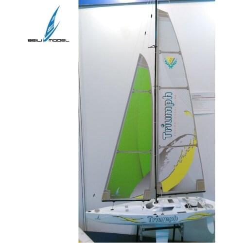 Beili Sailboat Triumph 800 Ready-to-run Fiberglass 800mm Beginner sailing yacht RC model