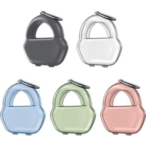 Headphones Case Protective Box with Carabiner Earphone Case Protective Cover Simple Stylish Earphone Accessories