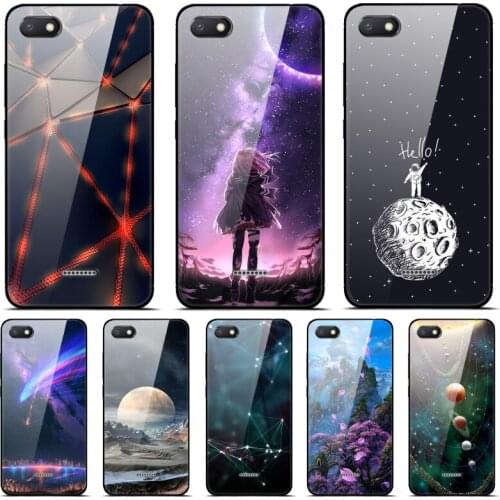 For xiaomi Redmi 6A Case Redmi 6 Cover Tempered Glass Phone Case For xiaomi Redmi 6 Pro Redmi6A 6 A Silicone Case Cover Cute