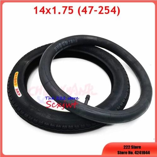 14X1.75 (47-254) Bicycle Tire Inner Tube CST for 14 Inch Kids Bikes Ultralight Folding Bike Tyres 14x1.75 Children Bicycle Tube