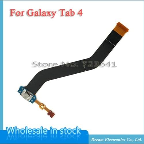 MXHOBIC 10pcs/lot USB Dock Connector Charger Charging Port Flex Cable Ribbon For Samsung Galaxy Tab 4 10.1 T530 T535 T531 Parts