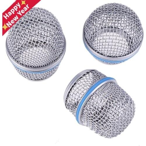New Replacement Ball Head Mesh Microphone Grille for SM58 Beta87a/58a/57a Metal