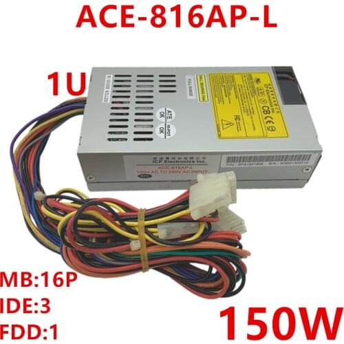 New PSU For IEI FLEX Small 1U 16Pin 150W Power Supply ACE-816AP-L