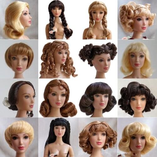Gene Doll Wig 1/4 Size Original Doll Hair Franklin Alexander Doll Wigs Cute Pony Original Hair Styles Doll Accessories